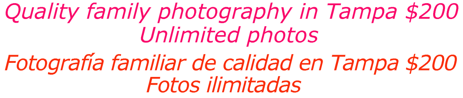Family photography in Tampa FL - Fotografía familiar de calidad en Tampa